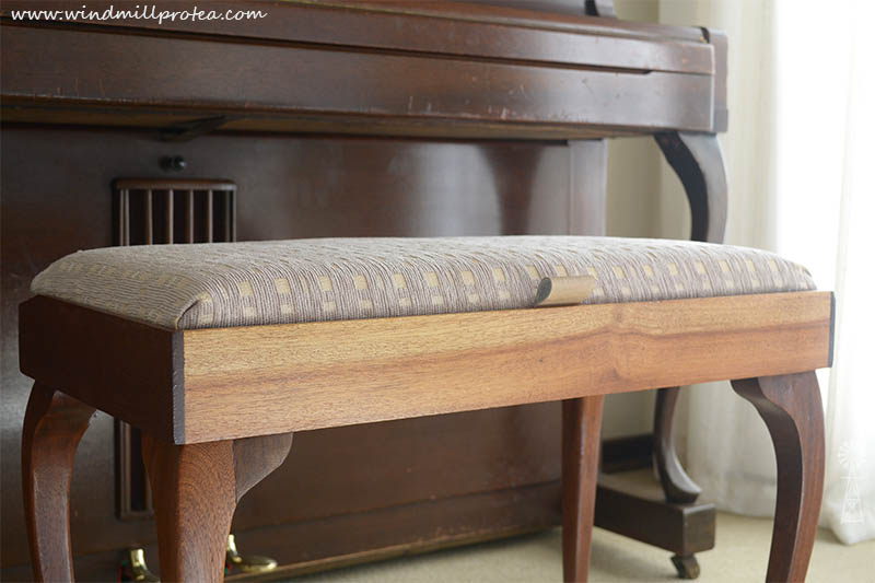 How To Reupholster A Piano Stool The