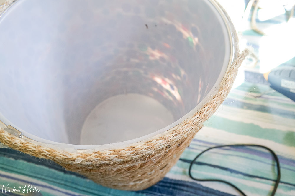 DIY Rope Basket - Continue rope over the rim | www.windmillprotea.com